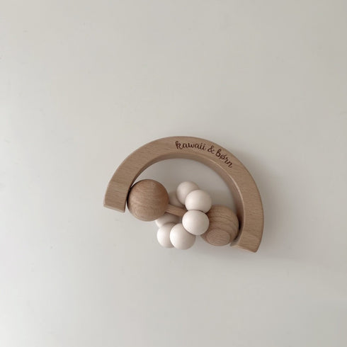 kawaii&born moon 歯固めリング 月型 木製