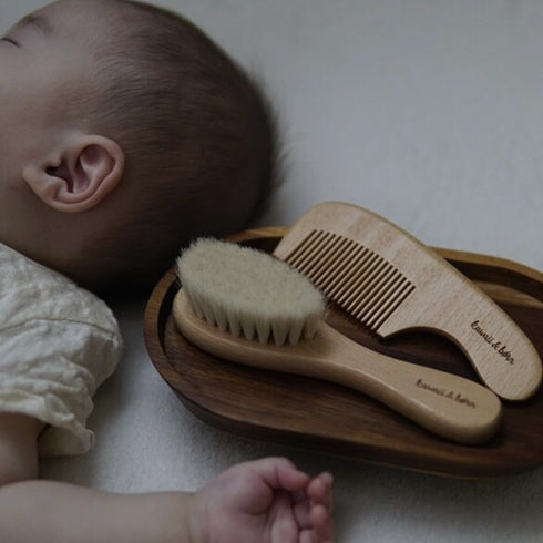 kawaii&born 新生児から使える 天使のブラシ 2本セット