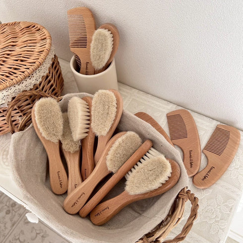 kawaii&born 新生児から使える 天使のブラシ 2本セット