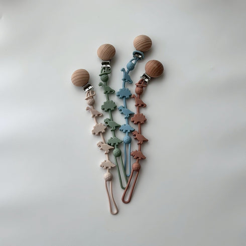 kawaii&born 恐竜 シリコンおもちゃホルダー おしゃぶりホルダー KawaiiZou