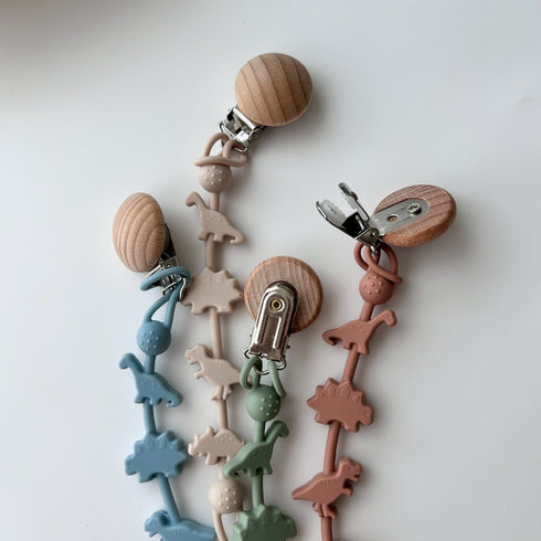 kawaii&born 恐竜 シリコンおもちゃホルダー おしゃぶりホルダー KawaiiZou