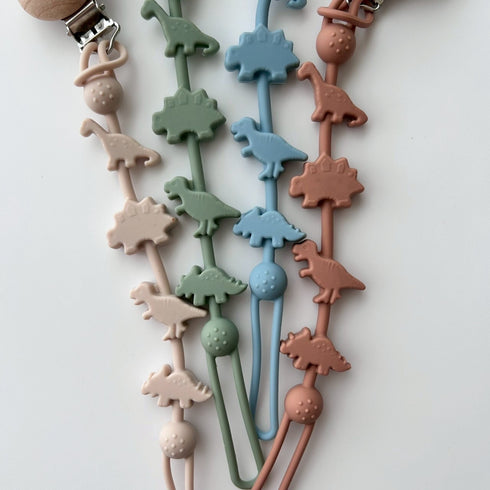 kawaii&born 恐竜 シリコンおもちゃホルダー おしゃぶりホルダー KawaiiZou