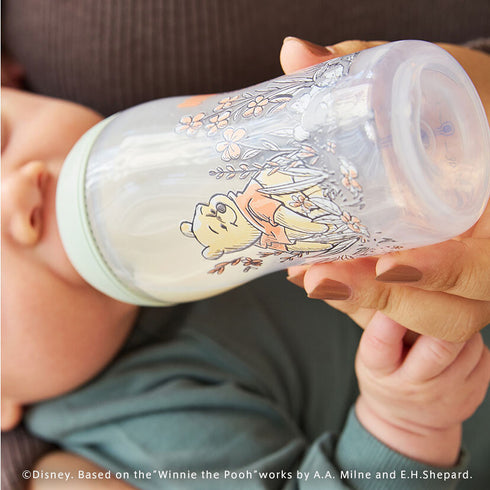 NUK ヌーク パーフェクトマッチ ほ乳びん (プラスチック製) 260ml くまのプーさん 適温目盛り付き FDNK10742042