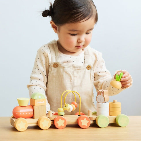PolarB バニーシリーズ アクティビティトレイン 木製おもちゃ 汽車 TYPR44288 ポーラービー