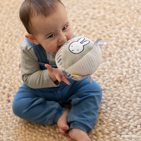 miffy ミッフィー ベビーボール フラッフィー ブルー 布製おもちゃ TYMIFNIJN913