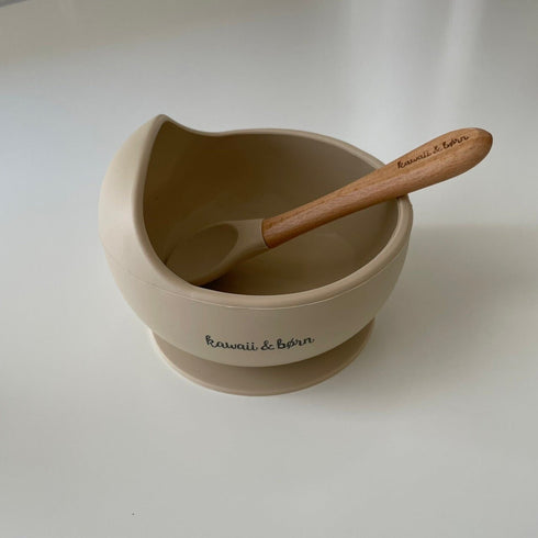 kawaii&born シリコンボウル ベビー食器 離乳食 食器 吸盤タイプ くっつくお皿