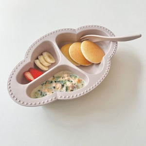 Lien de famille もぐもぐ5点セット ベビー食器&カトラリー EVA樹脂 お食事エプロン&マット bien mangeシリーズ ベビーギフト 出産祝い