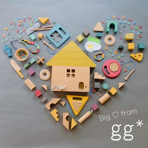gg* ジジ tsumiki ツミキ おうちのカタチ つみき 木のおもちゃ ハウス 木製 ケース kiko+&gg* キコアンドジジ