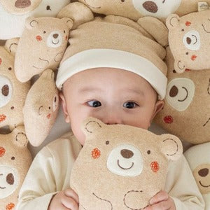 Amorosa mamma にぎにぎ くまのコットン くまのリネン Sサイズ 日本製 オーガニックコットン100% アモローサマンマ