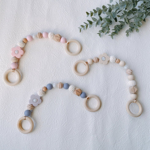 LABRO マグホルダー 木製 シリコンビーズ 花 フラワー ラブロ