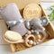 ぞうさん あみぐるみラトルのベビーギフト 5点セット Elephant Baby Rattle Teethers Set 90709