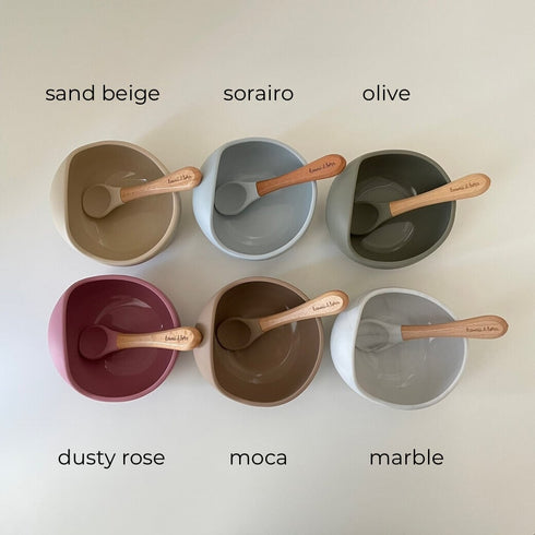 kawaii&born シリコンボウル ベビー食器 離乳食 食器 吸盤タイプ くっつくお皿