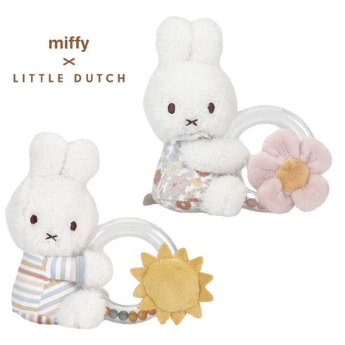 miffy x Little Dutch リングラトル ミッフィー ガラガラ 赤ちゃんのおもちゃ リトルダッチ