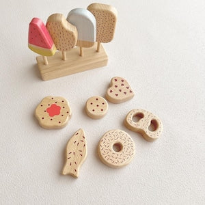 アイスキャンディーとクッキーset 木製おままごと 木のおもちゃ