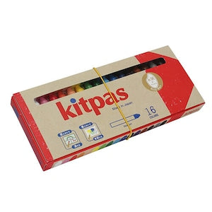kitpas キットパスミディアム 16色 クレヨン KMRE-16C 窓ガラスにお絵かきできちゃう♪ くれよん