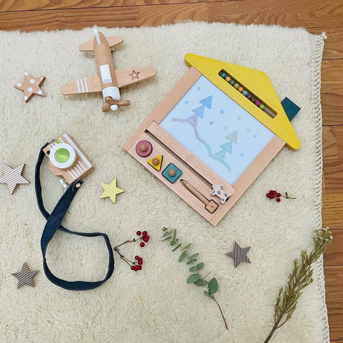 gg* ジジ oekaki house オエカキハウス おえかきボード 木のおもちゃ おうち キャット くるま ドッグ kiko+&gg*