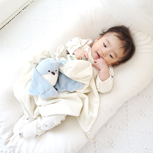 amanoppo ぬいけっと 青い鳥 ぬいぐるみ&ブランケットセット あまのっぽ