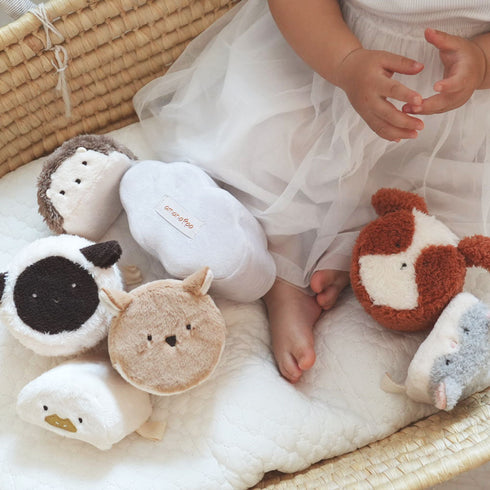 amanoppo もちふわブロック ふわふわ + 森のおともだち お洗濯できるギフト向けの布ブロック あまのっぽ