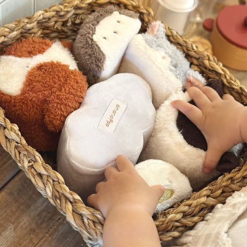 amanoppo もちふわブロック ふわふわ + 森のおともだち お洗濯できるギフト向けの布ブロック あまのっぽ