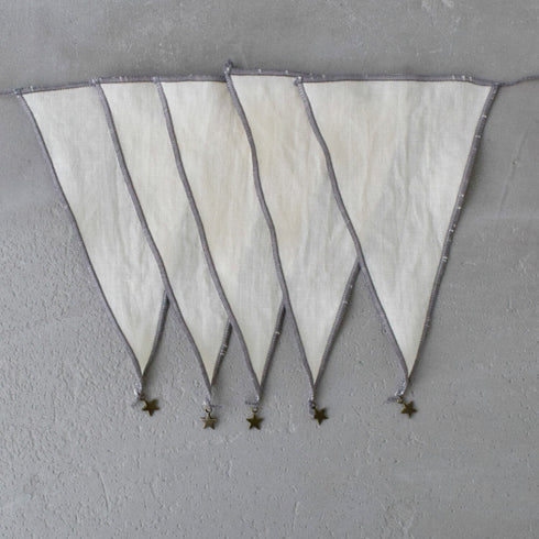 MOONTIC ファブリックガーランド ピンク ナチュラル ホワイト ブルー 全長2.8m HAPPY BIRTHDAY お誕生日ガーランド バースデー