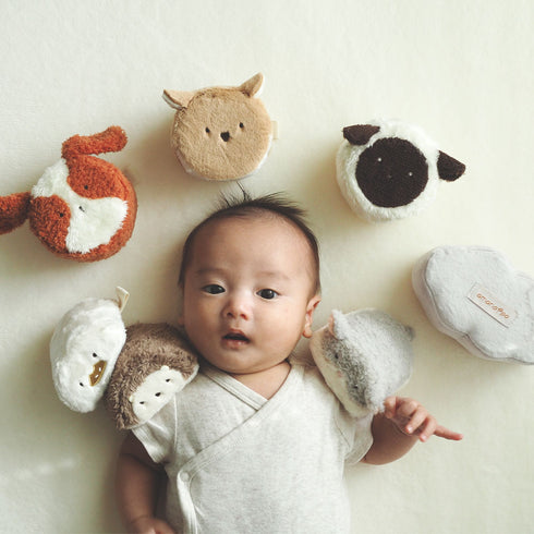 amanoppo もちふわブロック ふわふわ + 森のおともだち お洗濯できるギフト向けの布ブロック あまのっぽ