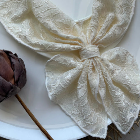 3.LIETO スタイーフ Lusso レースアイボリー スカーフみたいなスタイ 日本製 スリーリエート