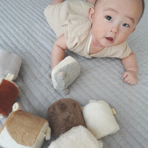 amanoppo もちふわブロック ふわふわ + 森のおともだち お洗濯できるギフト向けの布ブロック あまのっぽ