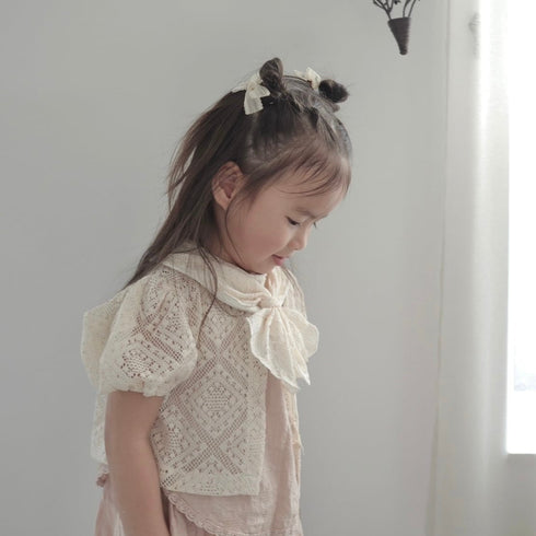 3.LIETO スタイーフ Lusso レースアイボリー スカーフみたいなスタイ 日本製 スリーリエート