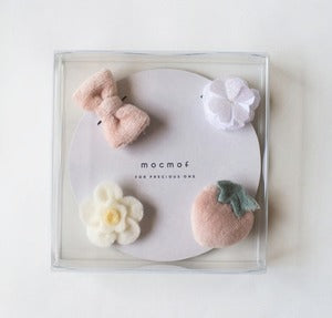 mocmof ベビー ヘアアクセ セット 面ファスナータイプ 622-466083K