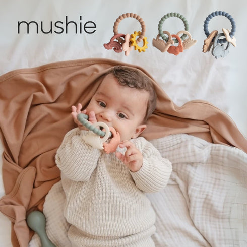 Mushie Teething Ring ティーシングリング 歯固め ファーストトイ ムシエ