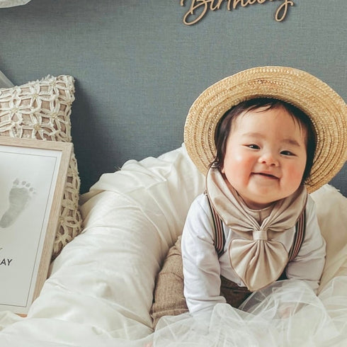 3.LIETO スタイーフ 「クリームベージュ」 スカーフみたいなスタイ 日本製 スリーリエート