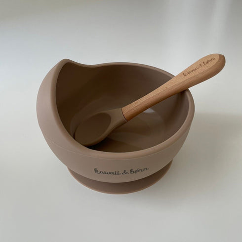 kawaii&born シリコンボウル ベビー食器 離乳食 食器 吸盤タイプ くっつくお皿