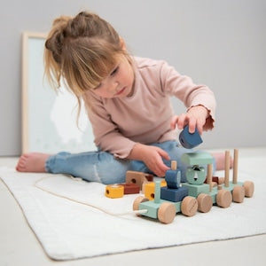 trixie baby トリクシー Wooden animal train ベビー ウッドトイ アニマルトレイン 木のおもちゃ