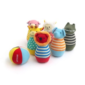 Ampersand アニマルボーリングセット 布製おもちゃ ぬいぐるみ アニマル どうぶつ L241903 アンパサンド