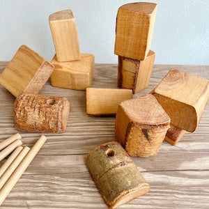 Drei Blatter 自然なお山のつみ木 Wooden toy つみき DB2030 ドライブラッター