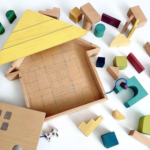 gg* ジジ tsumiki ツミキ おうちのカタチ つみき 木のおもちゃ ハウス 木製 ケース kiko+&gg* キコアンドジジ
