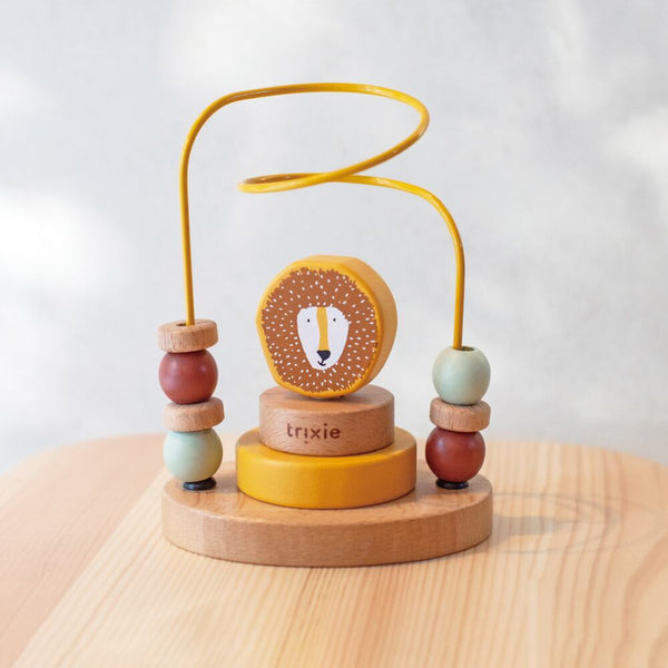 trixie baby Wooden beads maze ウッドトイ ビーズメイズ Mr. Lion らいおん 木のおもちゃ トリクシー