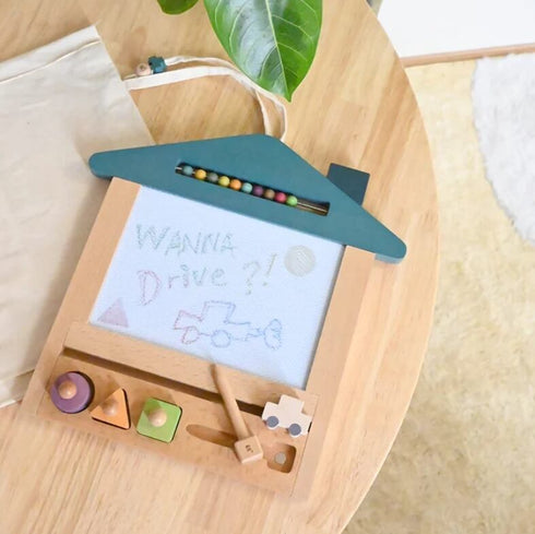 gg* ジジ oekaki house オエカキハウス おえかきボード 木のおもちゃ おうち キャット くるま ドッグ kiko+&gg*