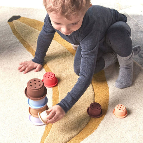 OYOY mini Tawa Silicone Stacking Cups "Cherry" タワー シリコン スタッキングカップ オイオイミニ