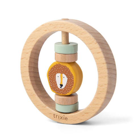 trixie baby Wooden round rattle ウッドトイ ラウンドラトル 木のおもちゃ ファーストトイ トリクシー