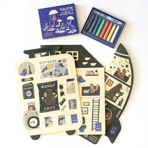 Jaq Jaq Bird 塗り絵ブック Giant Coloring Book リサイクルペーパーを使用 ジャクジャクバード