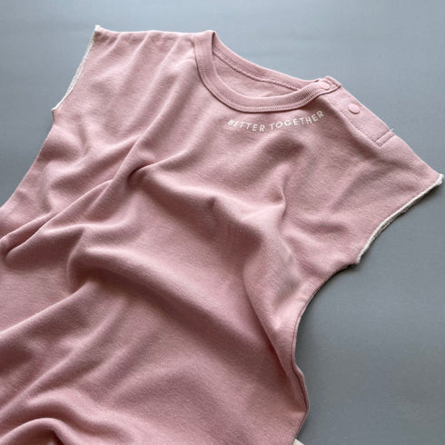 3.LIETO おでかけロンパース 70cm 80cm モスピンク ストームブルー 日本製 スリーリエート