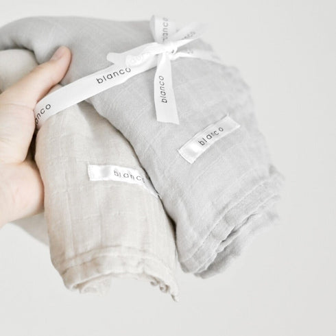 blanco ベビーブランケット おくるみ 120×120cm swaddle blanket 無地 赤ちゃん ブランコ