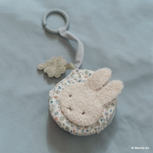 miffy x Little Dutch ミッフィー 布えほん ストラップ付き ラッキーリーブス 水色 ブルー