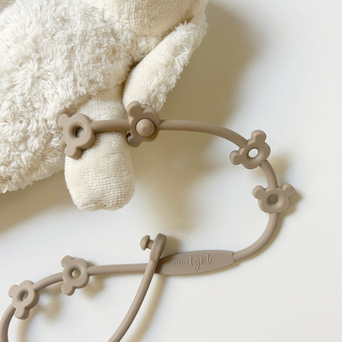 littlebyul 2024 renewal TOYBANDトイバンド brown おしゃぶりホルダー おもちゃホルダー トイホルダー りとるびょる