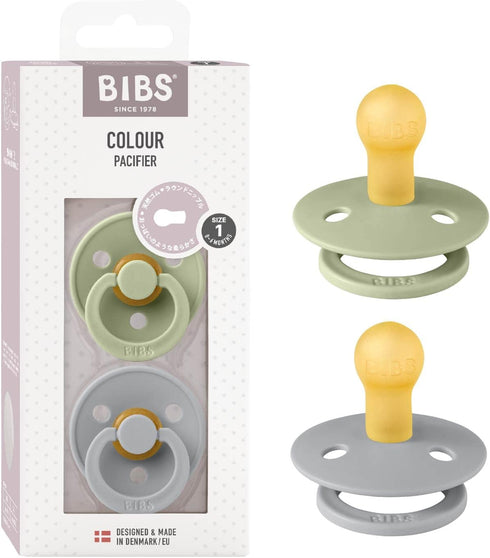 BIBS おしゃぶり2個入 天然ゴム 北欧 サイズ 1 サイズ 2 ビブス
