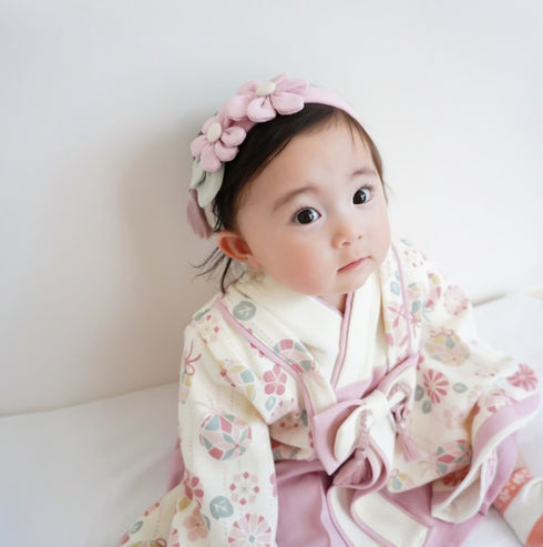 mocmof かんざし風 ヘアバンド お花 つまみ細工 女の子 髪飾り 622-456031K モクモフ