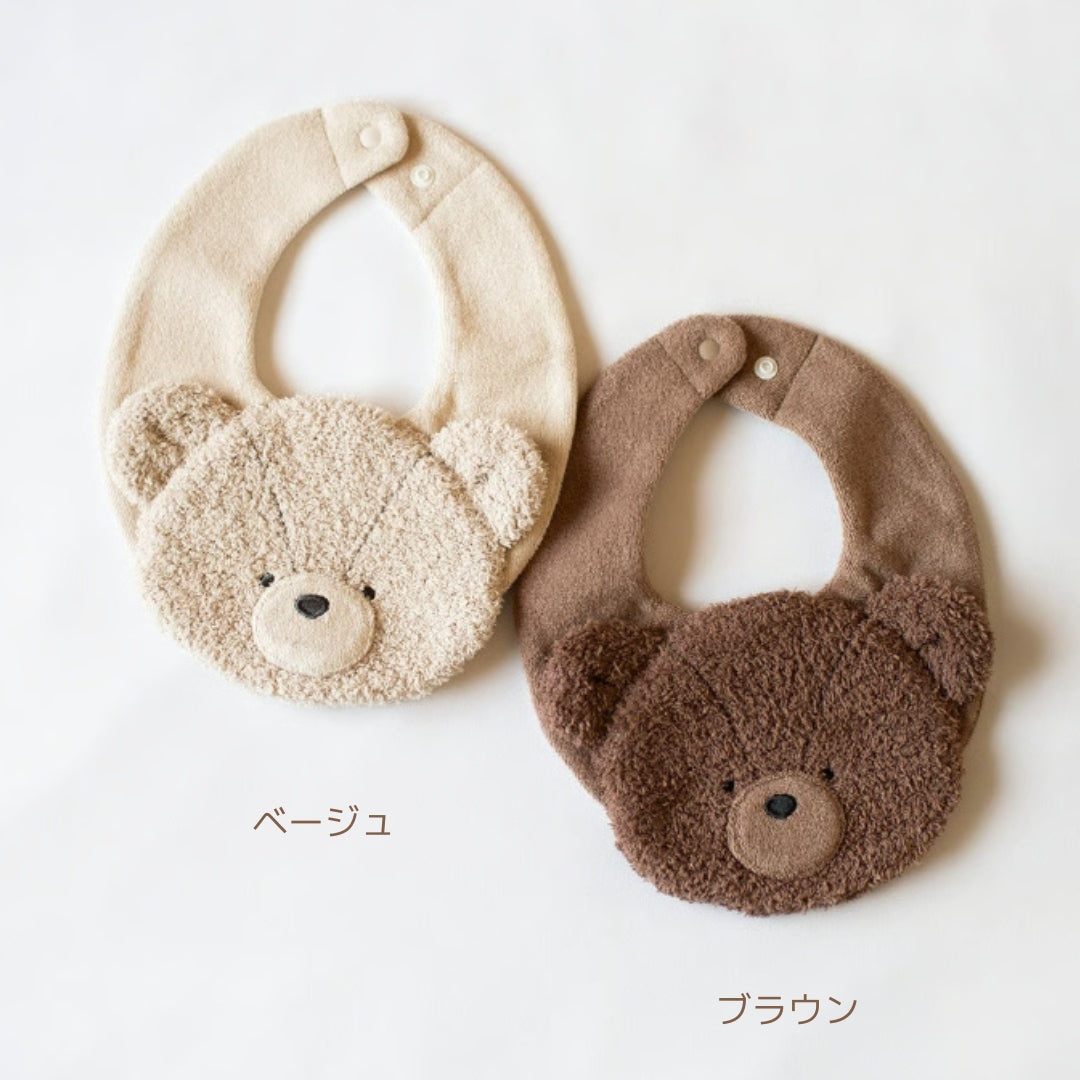 2227ハンドメイドスタイ　もこもこくま　サンプル mocmof テディベアスタイ もこもこ くまさん スタイ 622-576206
