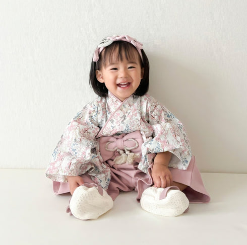 mocmof プレミアムフラワー鼻緒ブーティ ベビーサイズ 女の子 622-650005 箱入り モクモフ