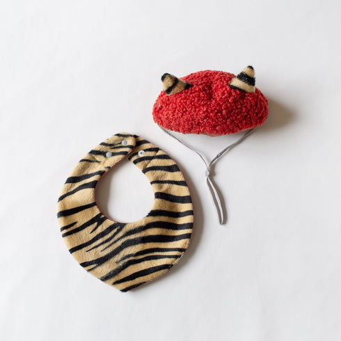 mocmof 節分ヘアバンド+スタイセット ベビー ペットOK 622-650011 箱入り モクモフ